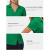 image:imageStelle Womens Golf Polo Shirts V Neck UPF50 Quick Dry Business Casual TopsKelly Green