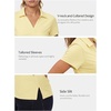 image:imageStelle Womens Golf Polo Shirts V Neck UPF50 Quick Dry Business Casual TopsLemon Butter