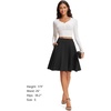 image:imageStelle Womens Knee Length Flared Skirt for Casual Office Travel WearBlack