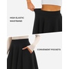 image:imageStelle Womens Knee Length Flared Skirt for Casual Office Travel WearBlack