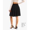 image:imageStelle Womens Knee Length Flared Skirt for Casual Office Travel WearBlack