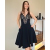 image:imageStelle Womens Knee Length Flared Skirt for Casual Office Travel WearBlack