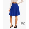 image:imageStelle Womens Knee Length Flared Skirt for Casual Office Travel WearCobalt Blue
