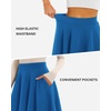 image:imageStelle Womens Knee Length Flared Skirt for Casual Office Travel WearElectric Blue