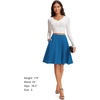 image:imageStelle Womens Knee Length Flared Skirt for Casual Office Travel WearElectric Blue
