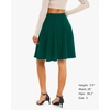 image:imageStelle Womens Knee Length Flared Skirt for Casual Office Travel WearGreen