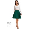 image:imageStelle Womens Knee Length Flared Skirt for Casual Office Travel WearGreen