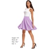 image:imageStelle Womens Knee Length Flared Skirt for Casual Office Travel WearLilac