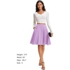 image:imageStelle Womens Knee Length Flared Skirt for Casual Office Travel WearLilac