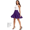 image:imageStelle Womens Knee Length Flared Skirt for Casual Office Travel WearPurple