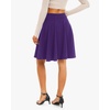 image:imageStelle Womens Knee Length Flared Skirt for Casual Office Travel WearPurple