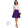 image:imageStelle Womens Knee Length Flared Skirt for Casual Office Travel WearPurple