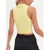 image:imageStelle Womens Sleeveless Golf Polo Shirt UPF50 Quick Dry Cropped Tank TopLemon Butter
