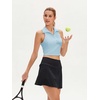 image:imageStelle Womens Sleeveless Golf Polo Shirt UPF50 Quick Dry Cropped Tank TopLight Blue