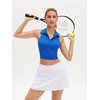 image:imageStelle Womens Sleeveless Golf Polo Shirt UPF50 Quick Dry Cropped Tank TopSapphire