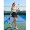 image:imageStelle Womens Sleeveless Golf Polo Shirt UPF50 Quick Dry Cropped Tank TopWhite
