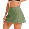 image:imageStelle Womens Tennis Golf Skirts High Waisted Athletic Skorts with PocketsArmy Green