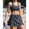 image:imageStelle Womens Tennis Golf Skirts High Waisted Athletic Skorts with PocketsBlackgrey Camo