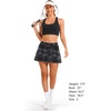 image:imageStelle Womens Tennis Golf Skirts High Waisted Athletic Skorts with PocketsBlackgrey Camo