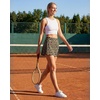 image:imageStelle Womens Tennis Golf Skirts High Waisted Athletic Skorts with PocketsCheetah