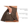 image:imageStelle Womens Tennis Golf Skirts High Waisted Athletic Skorts with PocketsEspresso