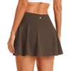 image:imageStelle Womens Tennis Golf Skirts High Waisted Athletic Skorts with PocketsEspresso