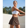 image:imageStelle Womens Tennis Golf Skirts High Waisted Athletic Skorts with PocketsEspresso