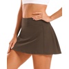 image:imageStelle Womens Tennis Golf Skirts High Waisted Athletic Skorts with PocketsEspresso