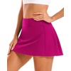 image:imageStelle Womens Tennis Golf Skirts High Waisted Athletic Skorts with PocketsFuchsia