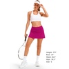 image:imageStelle Womens Tennis Golf Skirts High Waisted Athletic Skorts with PocketsFuchsia