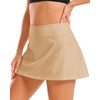 image:imageStelle Womens Tennis Golf Skirts High Waisted Athletic Skorts with PocketsKhaki