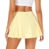image:imageStelle Womens Tennis Golf Skirts High Waisted Athletic Skorts with PocketsLemon Butter