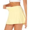 image:imageStelle Womens Tennis Golf Skirts High Waisted Athletic Skorts with PocketsLemon Butter