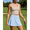 image:imageStelle Womens Tennis Golf Skirts High Waisted Athletic Skorts with PocketsLight Blue
