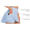 image:imageStelle Womens Tennis Golf Skirts High Waisted Athletic Skorts with PocketsLight Blue