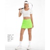 image:imageStelle Womens Tennis Golf Skirts High Waisted Athletic Skorts with PocketsLime Green