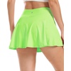 image:imageStelle Womens Tennis Golf Skirts High Waisted Athletic Skorts with PocketsLime Green
