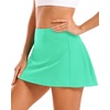 image:imageStelle Womens Tennis Golf Skirts High Waisted Athletic Skorts with PocketsMint Green
