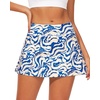 image:imageStelle Womens Tennis Golf Skirts High Waisted Athletic Skorts with PocketsOcean Breeze