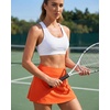 image:imageStelle Womens Tennis Golf Skirts High Waisted Athletic Skorts with PocketsOrange