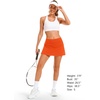 image:imageStelle Womens Tennis Golf Skirts High Waisted Athletic Skorts with PocketsOrange