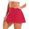 image:imageStelle Womens Tennis Golf Skirts High Waisted Athletic Skorts with PocketsRaspberry