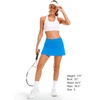 image:imageStelle Womens Tennis Golf Skirts High Waisted Athletic Skorts with PocketsSmurf Blue