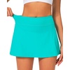 image:imageStelle Womens Tennis Golf Skirts High Waisted Athletic Skorts with PocketsTurquoise