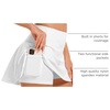 image:imageStelle Womens Tennis Golf Skirts High Waisted Athletic Skorts with PocketsWhite