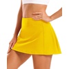 image:imageStelle Womens Tennis Golf Skirts High Waisted Athletic Skorts with PocketsYellow