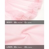 image:imageStelle Womens Tiered Ruffle Tennis Athletic Skirts with Built in ShortsBallet Pink