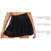 image:imageStelle Womens Tiered Ruffle Tennis Athletic Skirts with Built in ShortsBlack