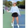image:imageStelle Womens Tiered Ruffle Tennis Athletic Skirts with Built in ShortsBlack
