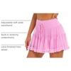 image:imageStelle Womens Tiered Ruffle Tennis Athletic Skirts with Built in ShortsCotton Candy